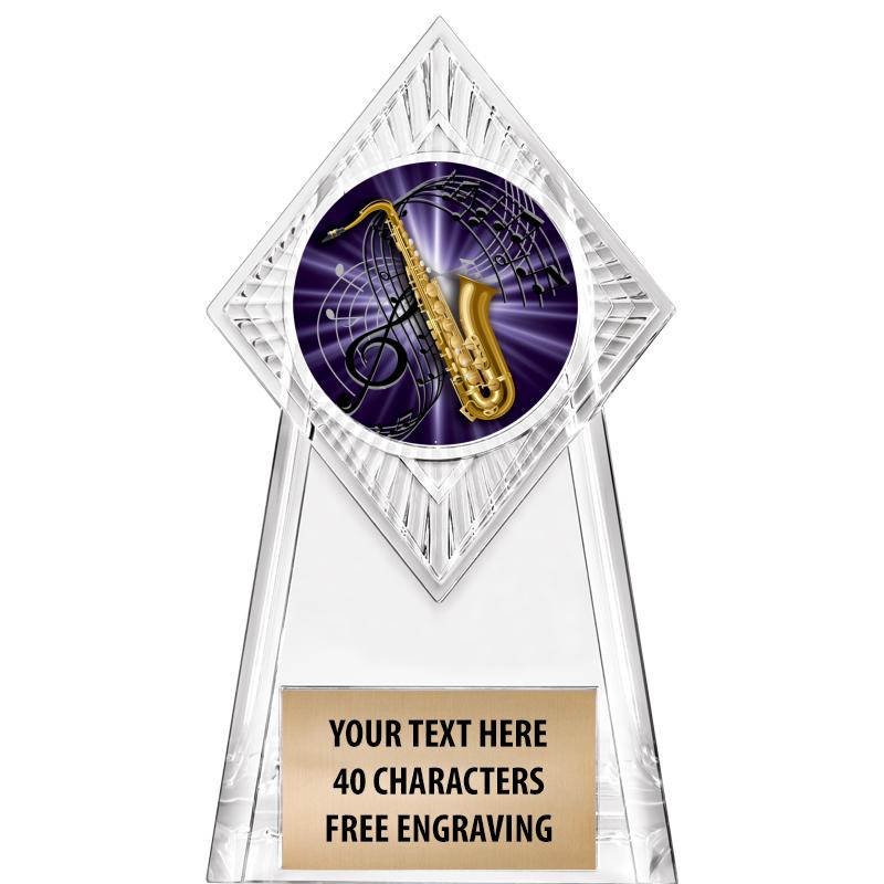 6" PARAGON CLEAR INSERT TROPHY