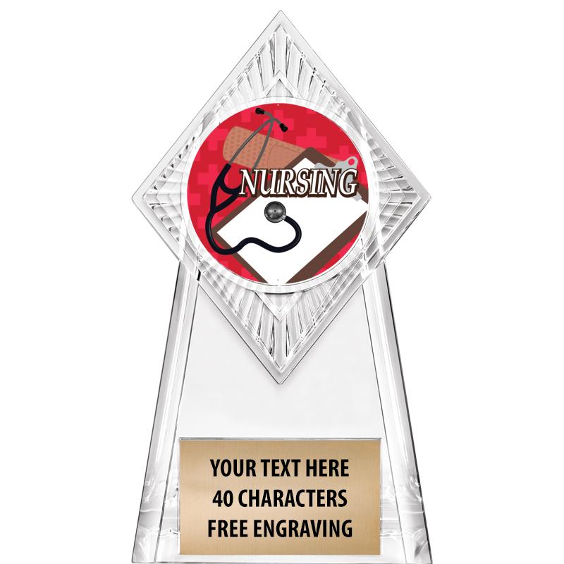 6" PARAGON CLEAR INSERT TROPHY