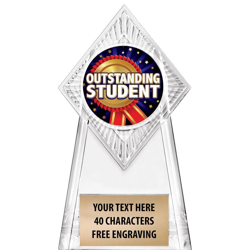 6" PARAGON CLEAR INSERT TROPHY