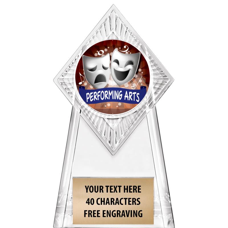 6" PARAGON CLEAR INSERT TROPHY