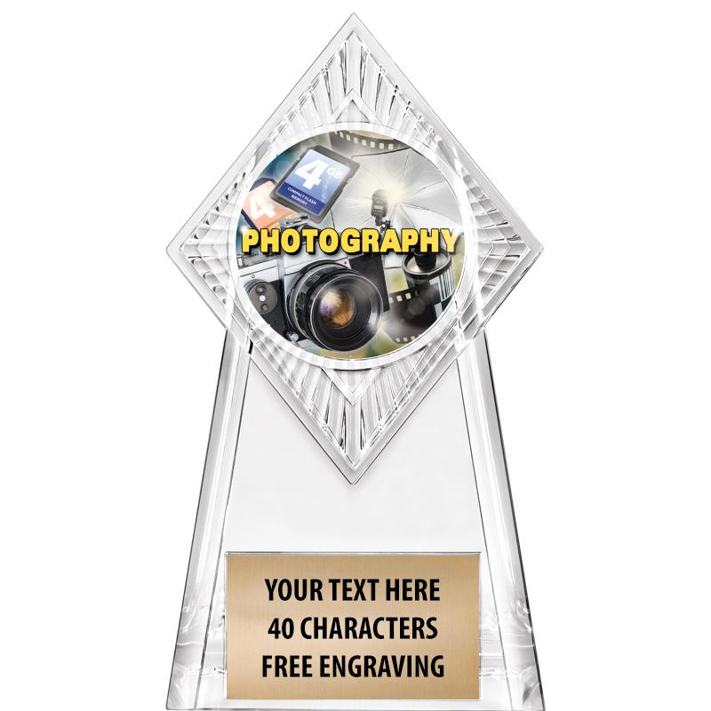 6" PARAGON CLEAR INSERT TROPHY