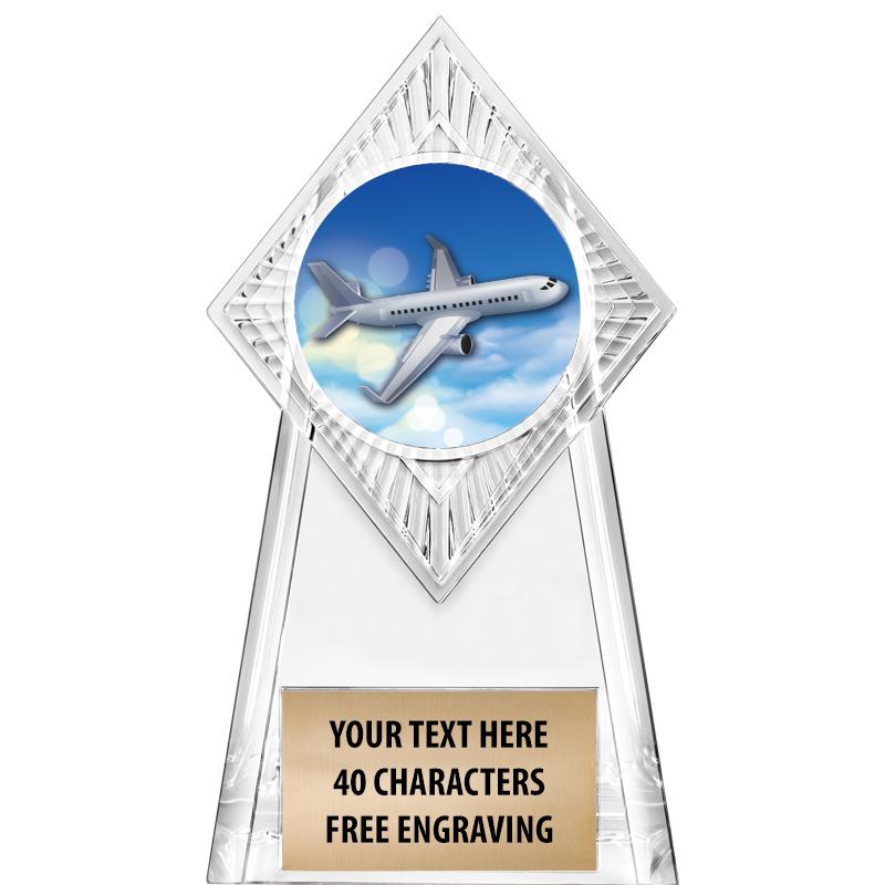 6" PARAGON CLEAR INSERT TROPHY