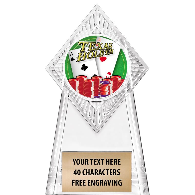 6" PARAGON CLEAR INSERT TROPHY