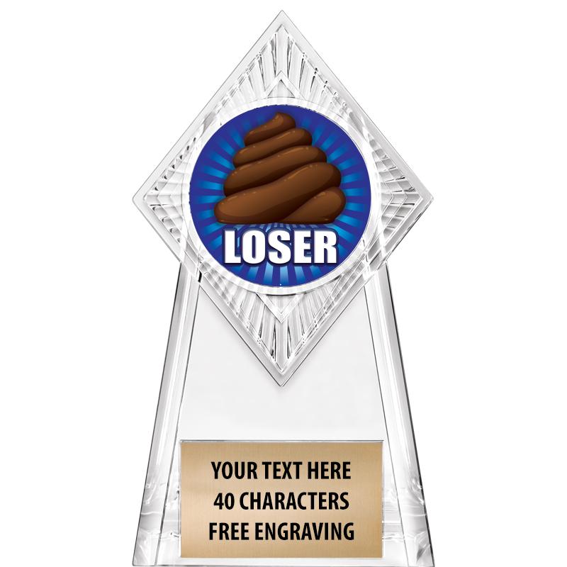 6" PARAGON CLEAR INSERT TROPHY