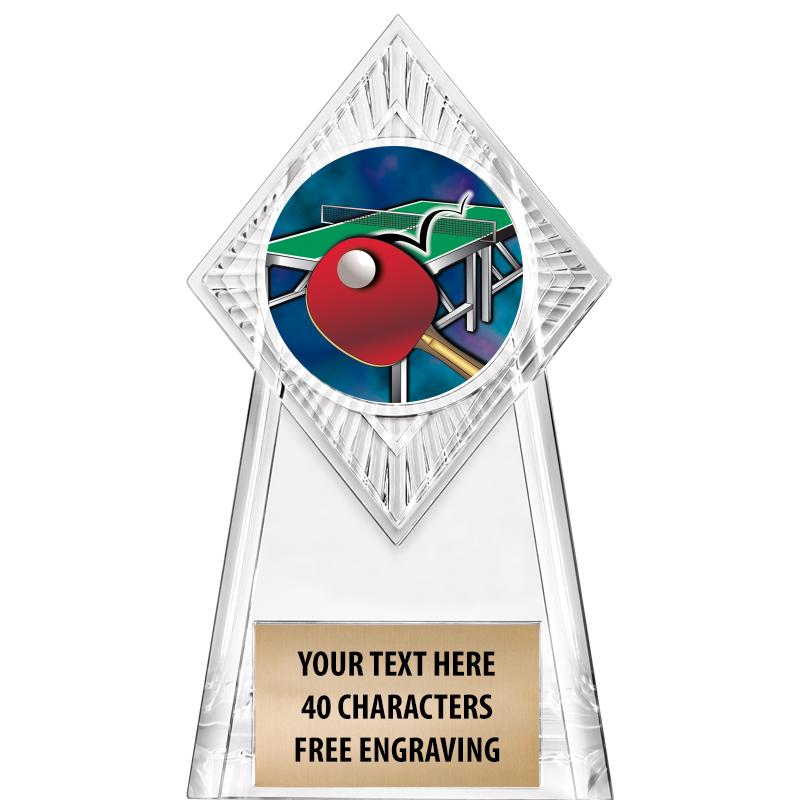 6" PARAGON CLEAR INSERT TROPHY