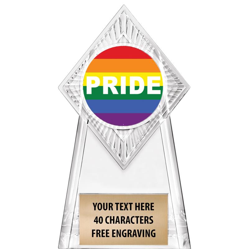 6" PARAGON CLEAR INSERT TROPHY