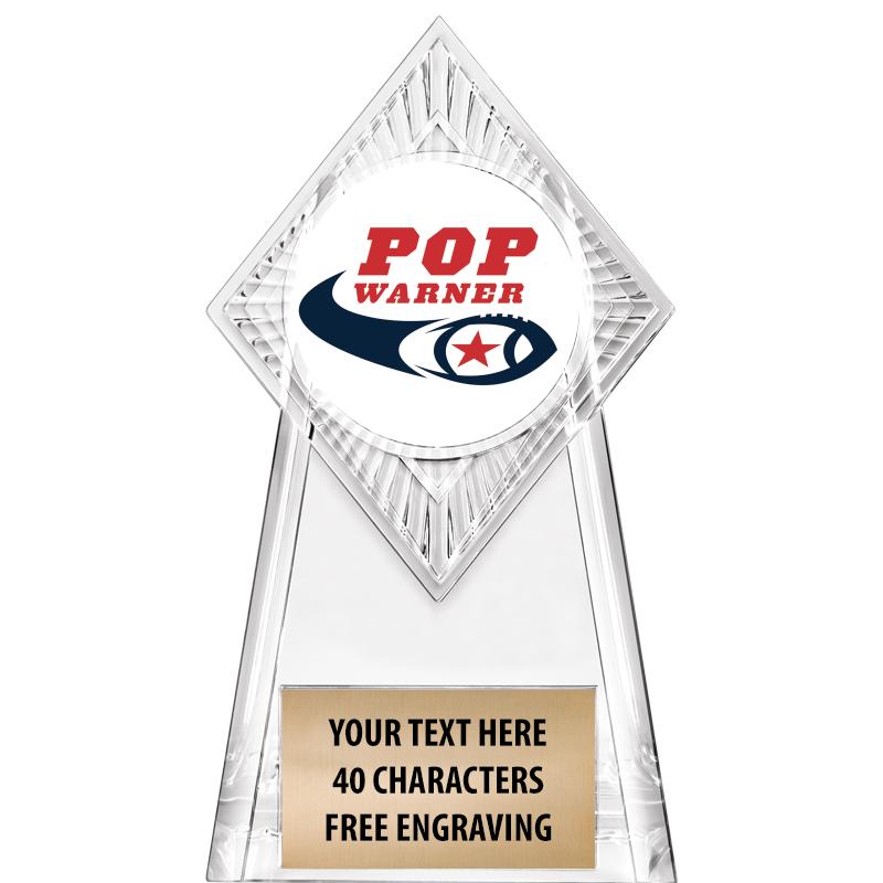 6" PARAGON CLEAR INSERT TROPHY