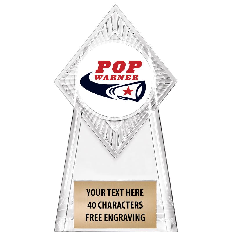 6" PARAGON CLEAR INSERT TROPHY