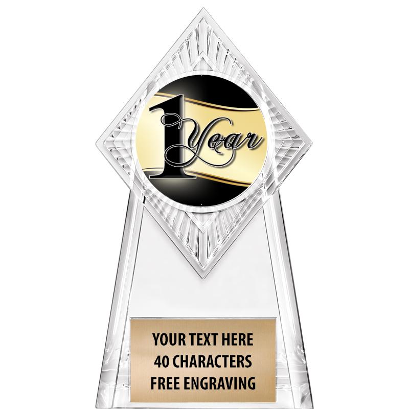 6" PARAGON CLEAR INSERT TROPHY