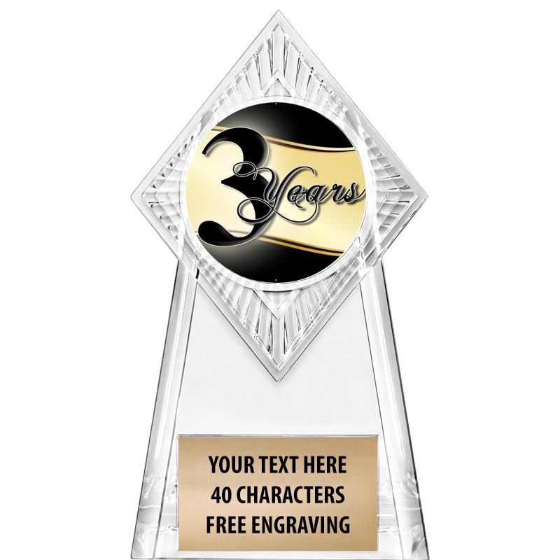 6" PARAGON CLEAR INSERT TROPHY