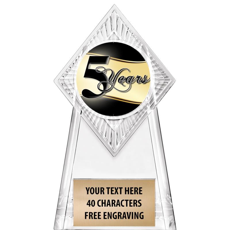 6" PARAGON CLEAR INSERT TROPHY