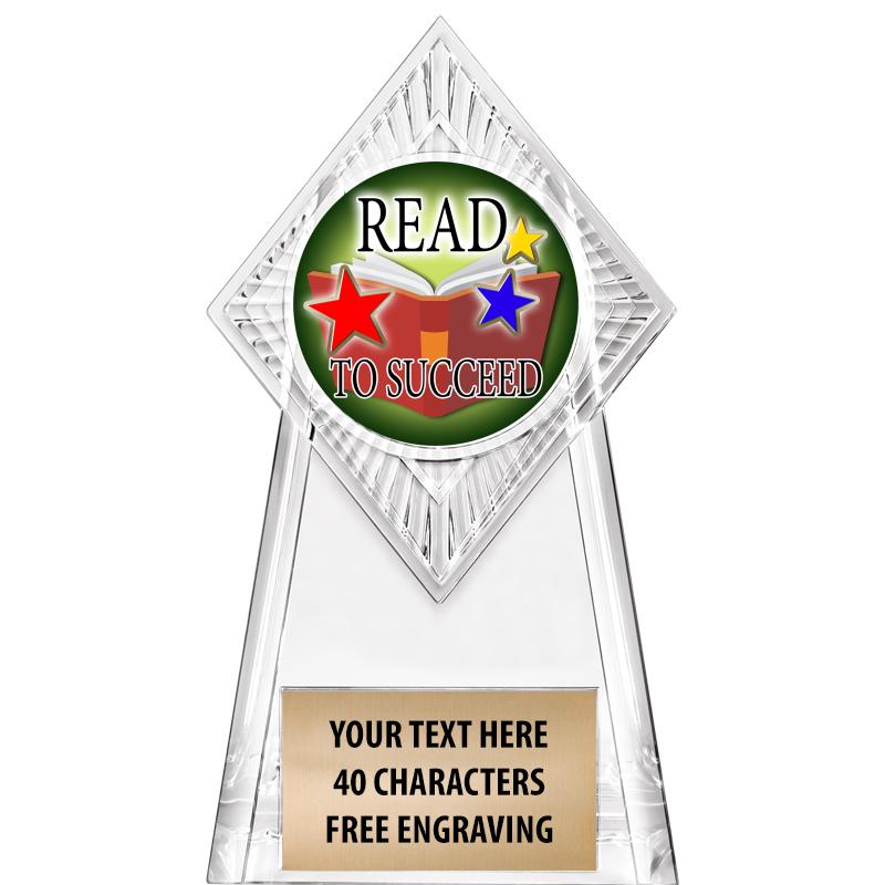 6" PARAGON CLEAR INSERT TROPHY