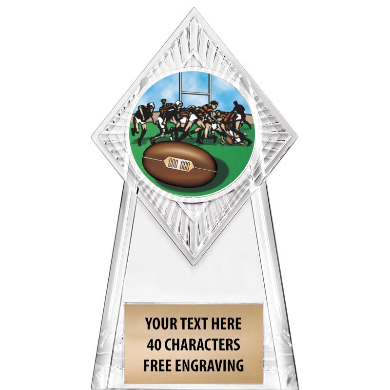 6" PARAGON CLEAR INSERT TROPHY