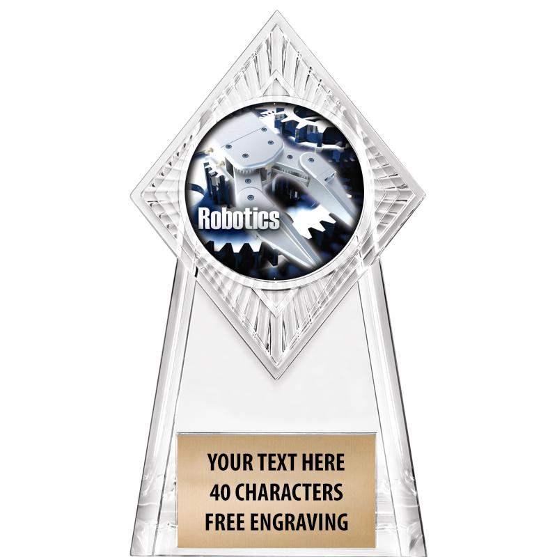 6" PARAGON CLEAR INSERT TROPHY