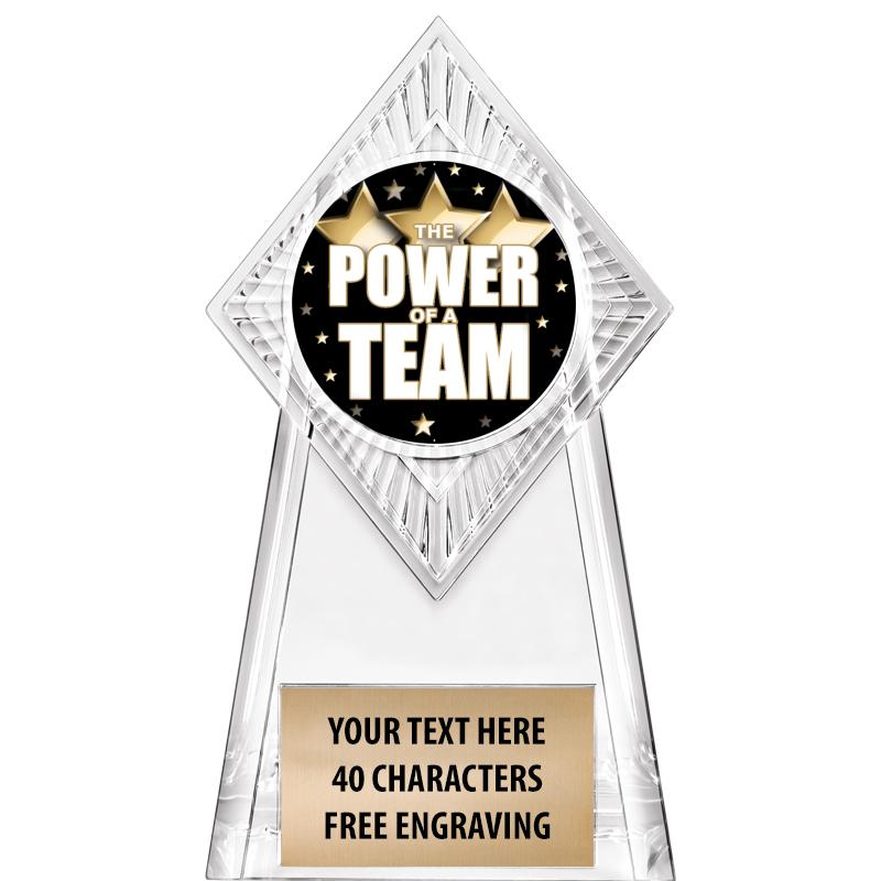 6" PARAGON CLEAR INSERT TROPHY