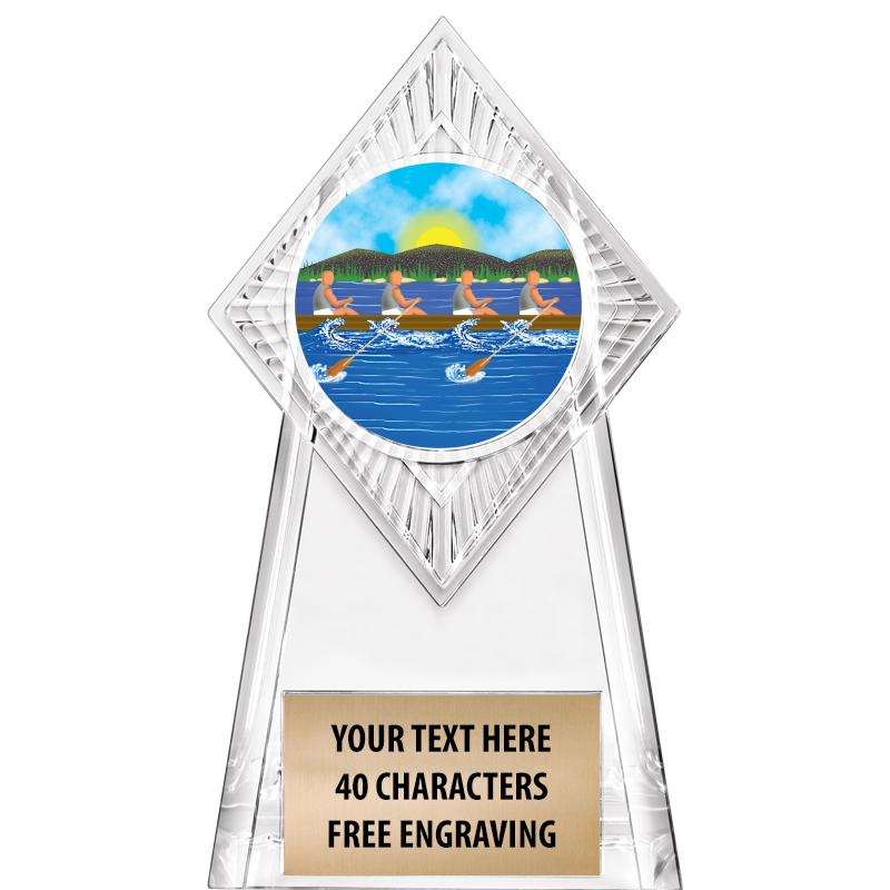 6" PARAGON CLEAR INSERT TROPHY