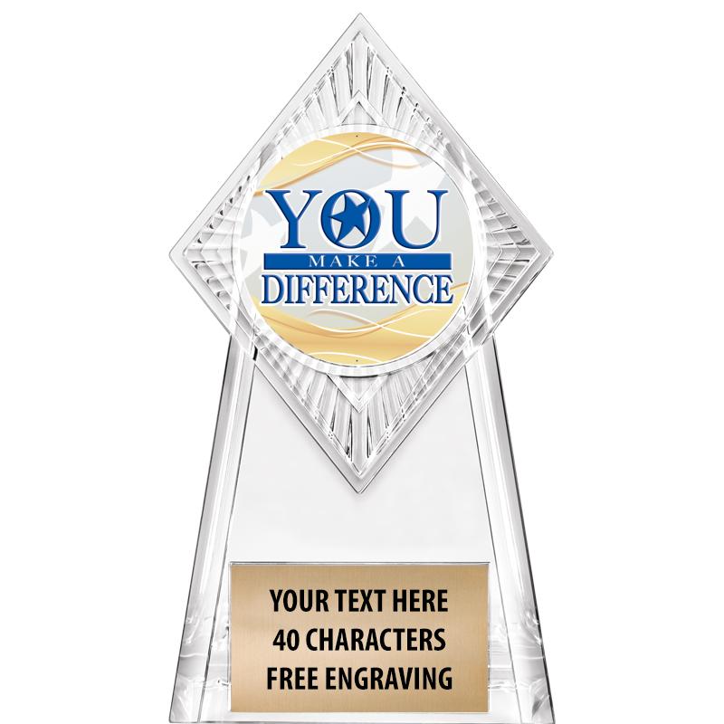 6" PARAGON CLEAR INSERT TROPHY