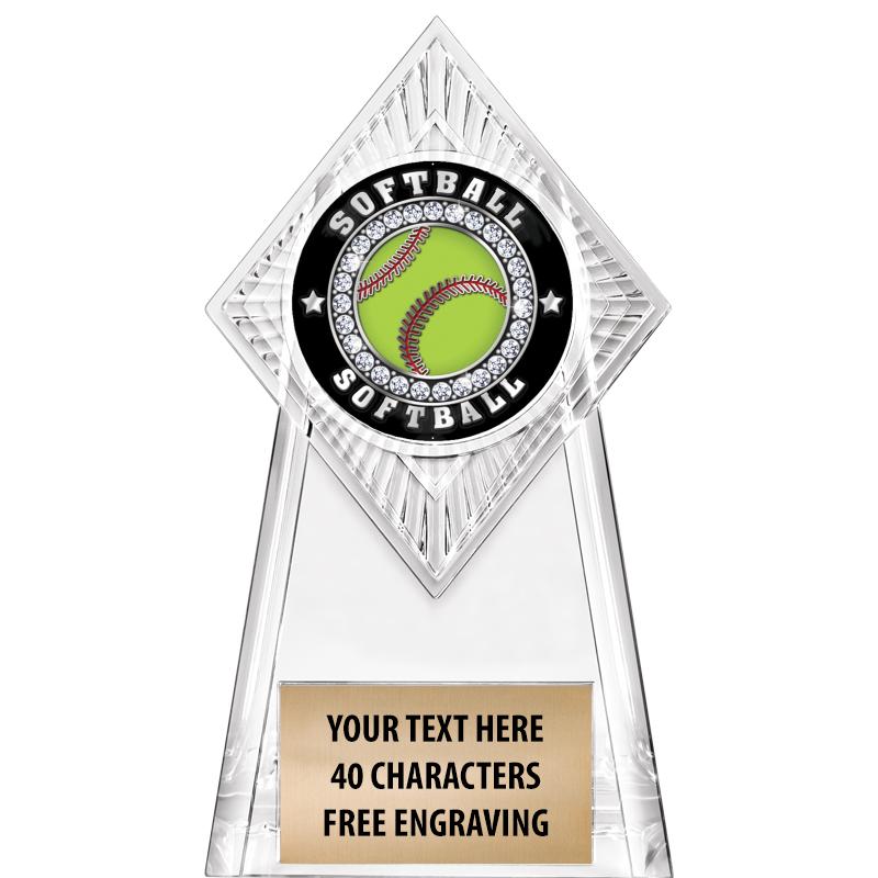 6" PARAGON CLEAR INSERT TROPHY