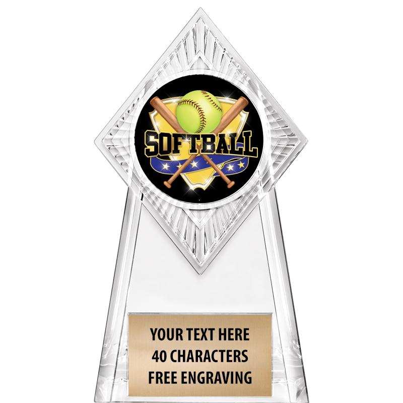 6" PARAGON CLEAR INSERT TROPHY