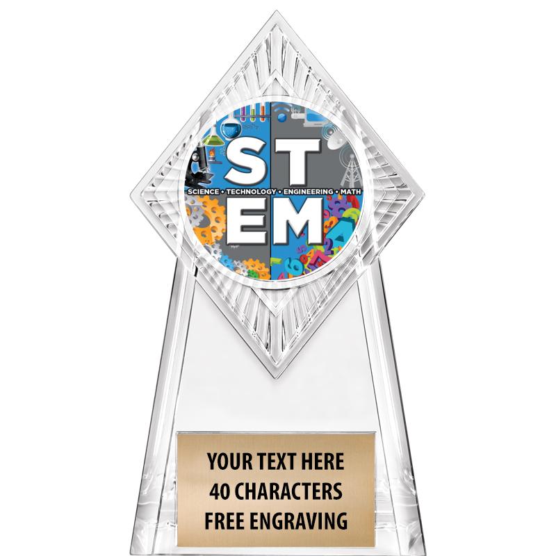 6" PARAGON CLEAR INSERT TROPHY