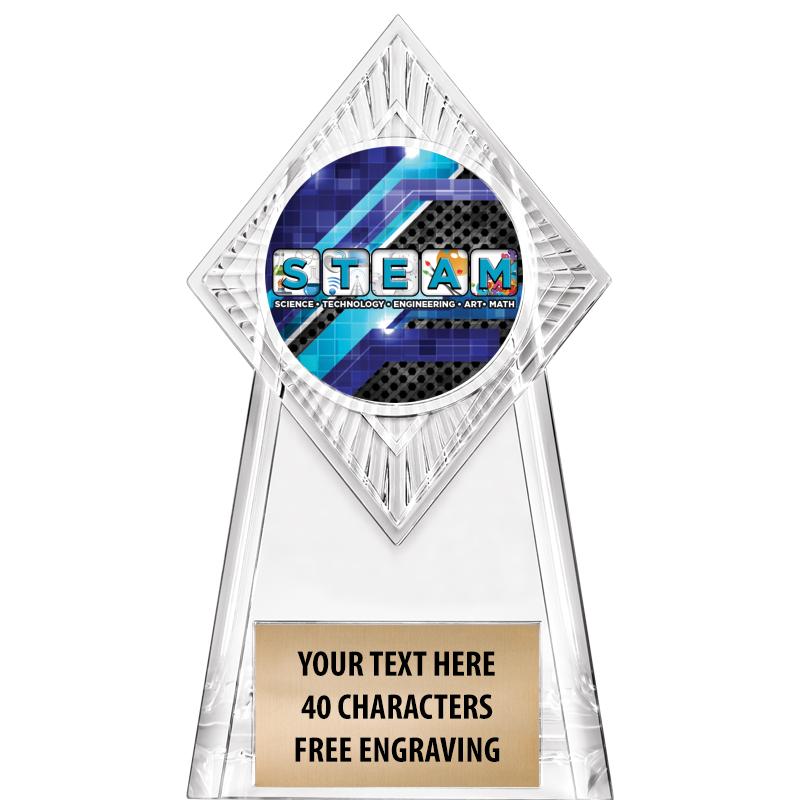 6" PARAGON CLEAR INSERT TROPHY