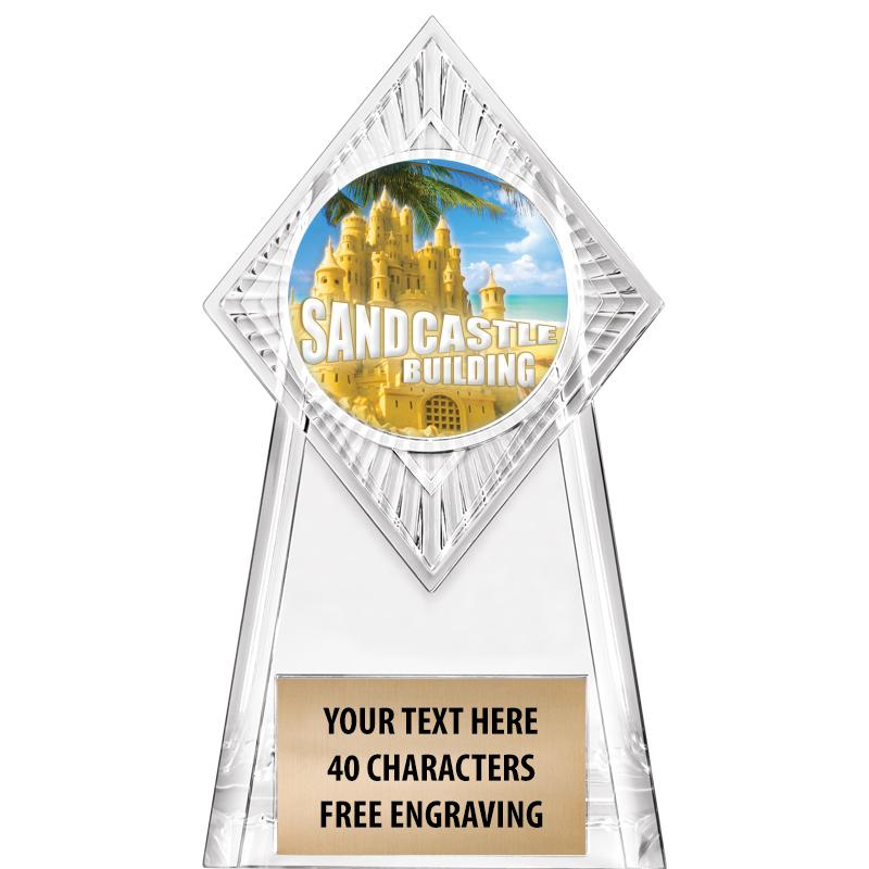 6" PARAGON CLEAR INSERT TROPHY