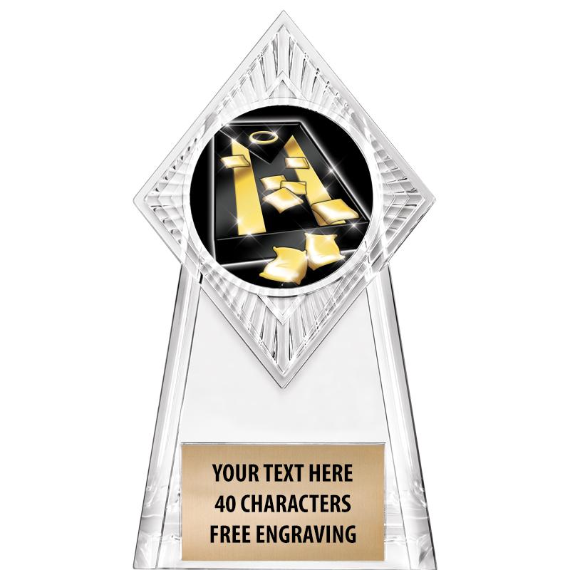 6" PARAGON CLEAR INSERT TROPHY