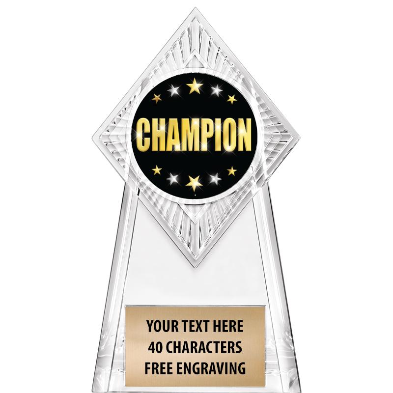 6" PARAGON CLEAR INSERT TROPHY