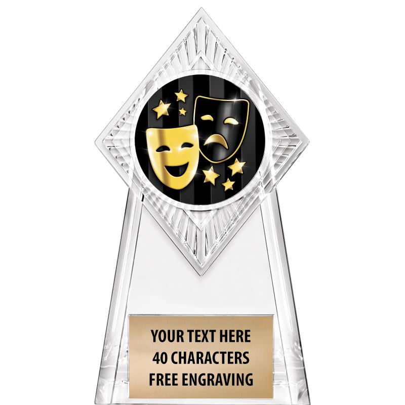 6" PARAGON CLEAR INSERT TROPHY