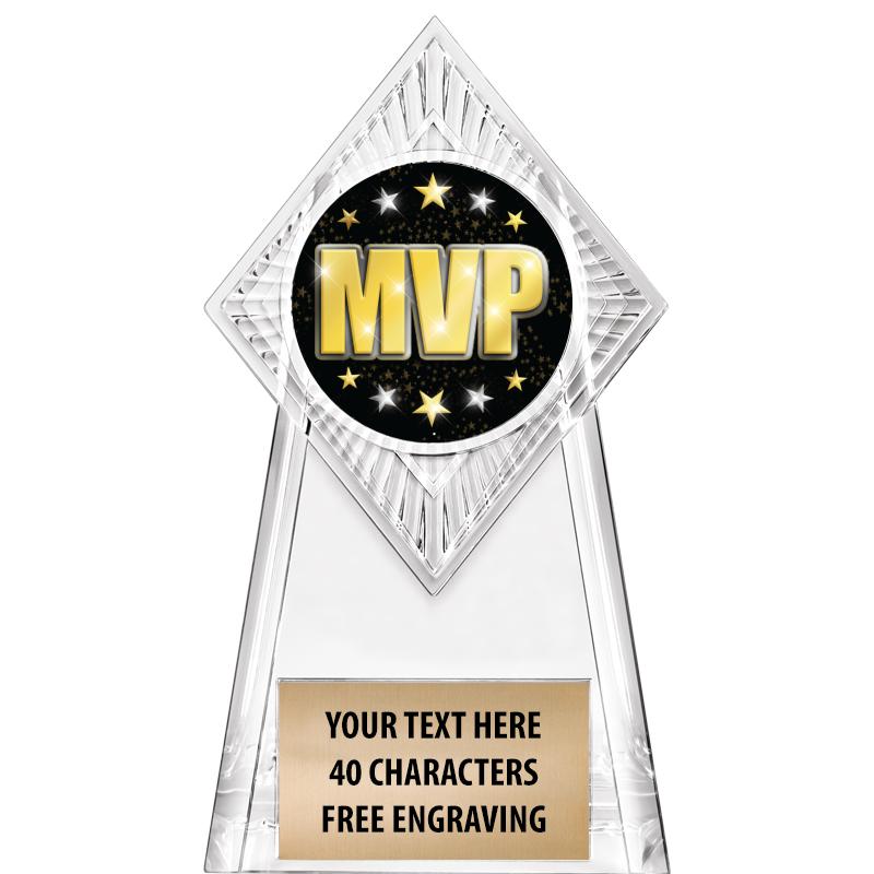 6" PARAGON CLEAR INSERT TROPHY