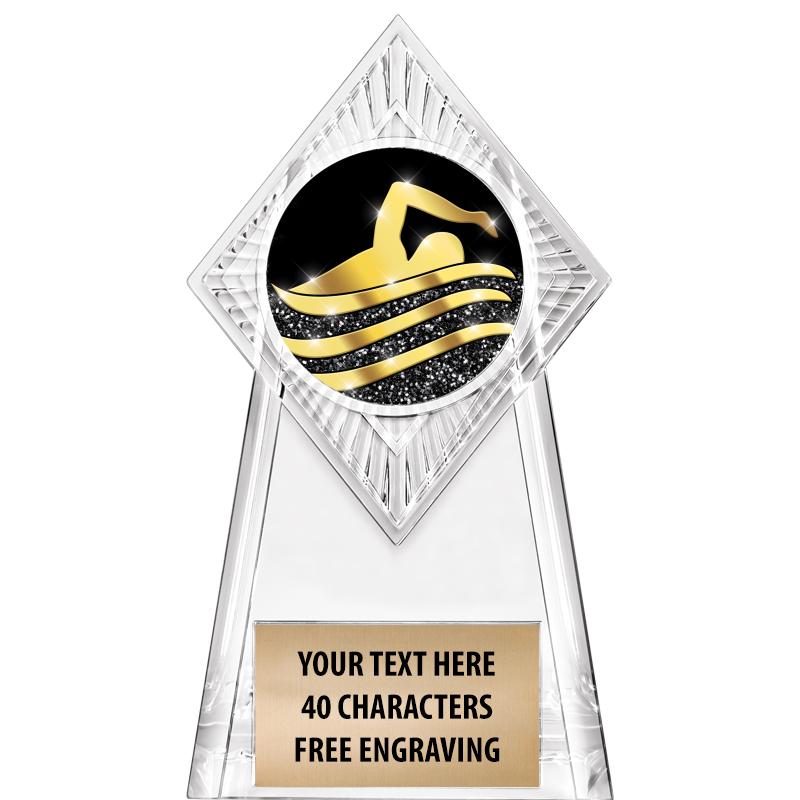 6" PARAGON CLEAR INSERT TROPHY