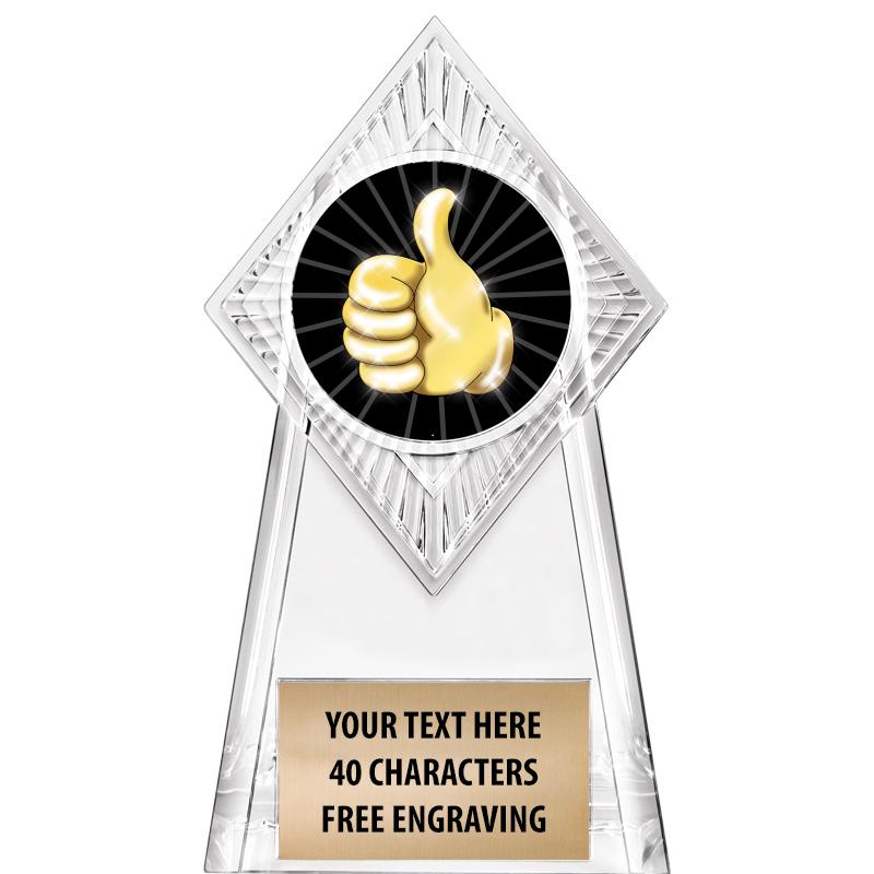 6" PARAGON CLEAR INSERT TROPHY