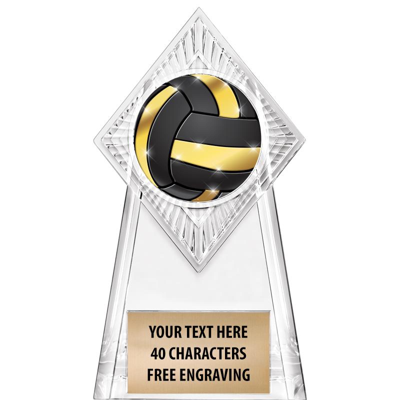 6" PARAGON CLEAR INSERT TROPHY