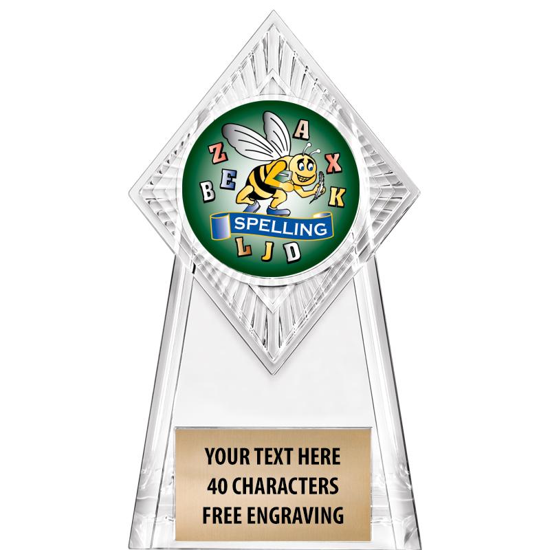 6" PARAGON CLEAR INSERT TROPHY