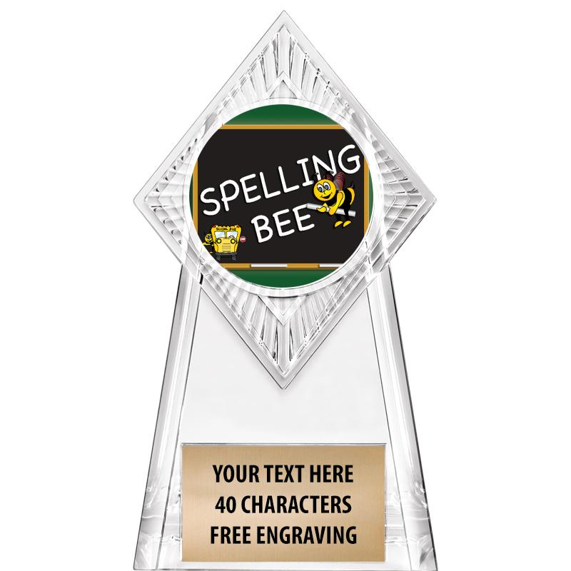 6" PARAGON CLEAR INSERT TROPHY