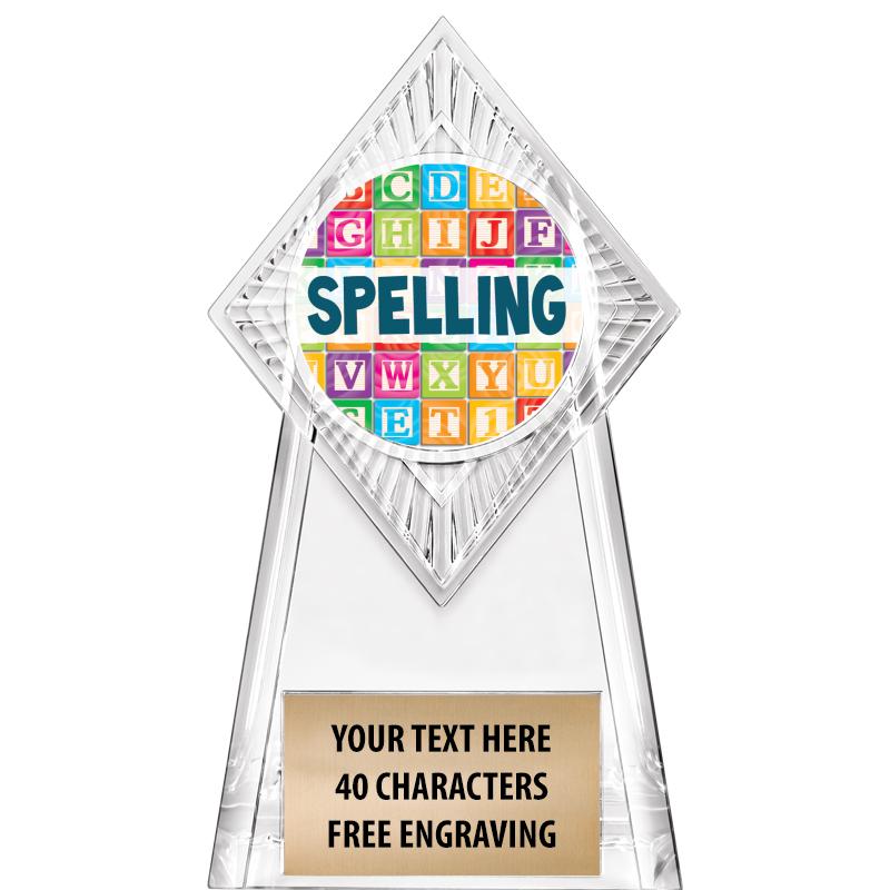 6" PARAGON CLEAR INSERT TROPHY