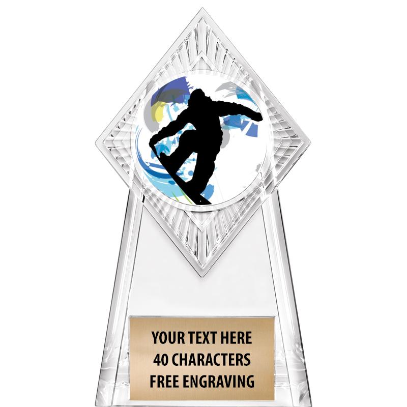 6" PARAGON CLEAR INSERT TROPHY
