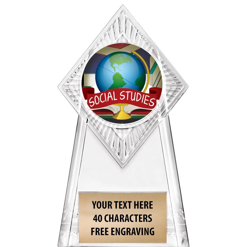 6" PARAGON CLEAR INSERT TROPHY