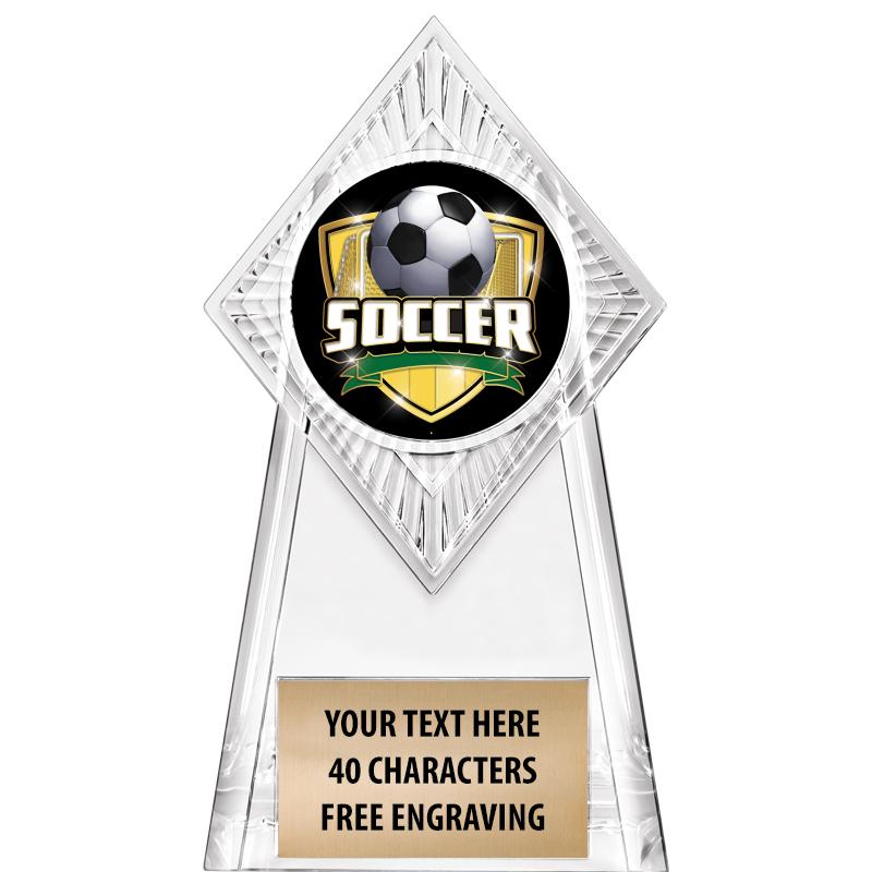 6" PARAGON CLEAR INSERT TROPHY