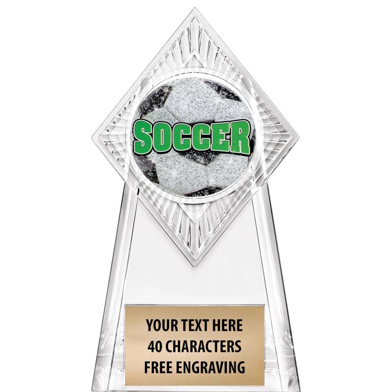 6" PARAGON CLEAR INSERT TROPHY
