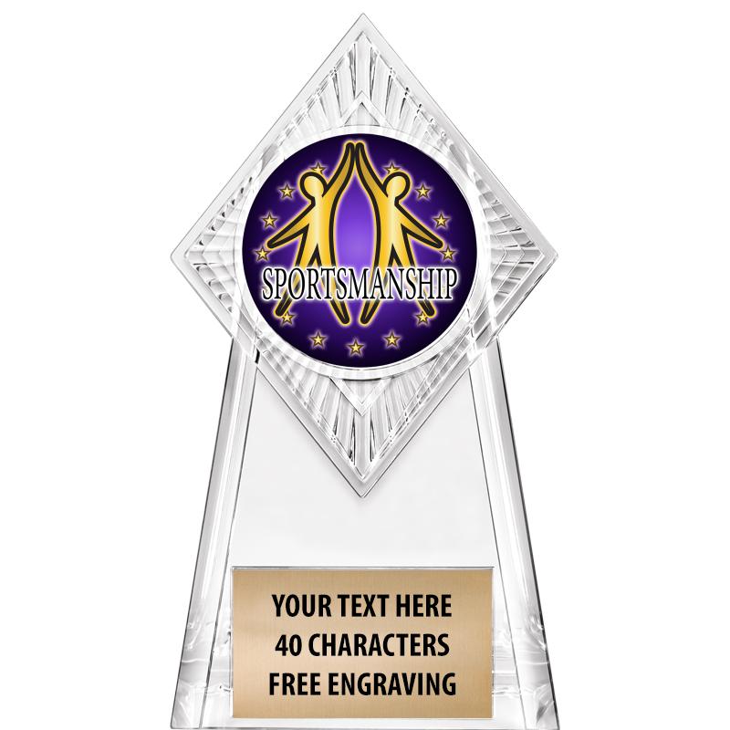 6" PARAGON CLEAR INSERT TROPHY