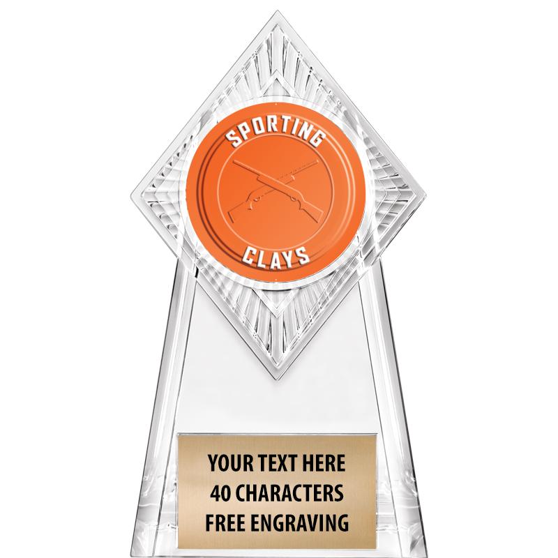 6" PARAGON CLEAR INSERT TROPHY