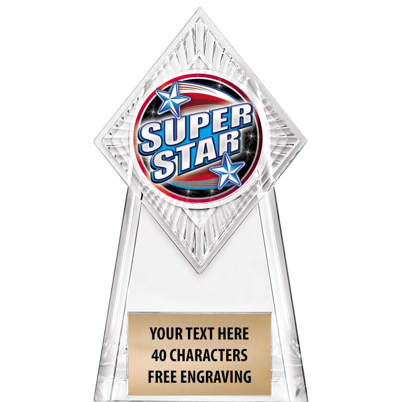 6" PARAGON CLEAR INSERT TROPHY