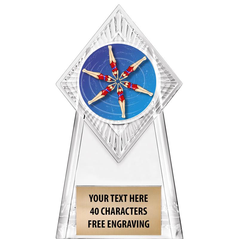 6" PARAGON CLEAR INSERT TROPHY