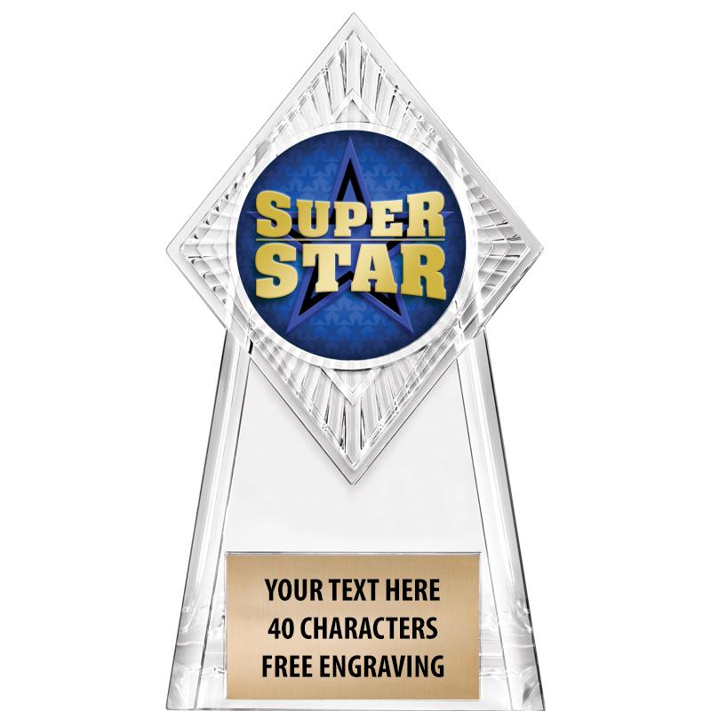 6" PARAGON CLEAR INSERT TROPHY