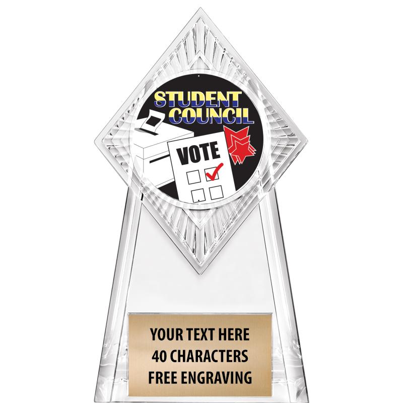 6" PARAGON CLEAR INSERT TROPHY