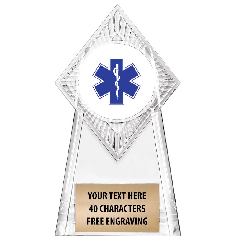 6" PARAGON CLEAR INSERT TROPHY