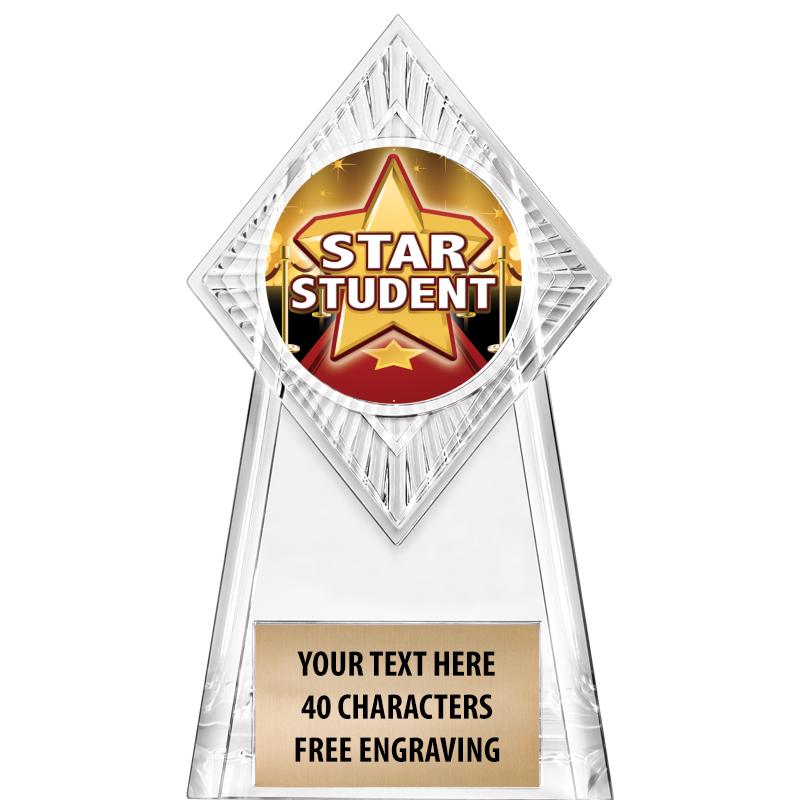6" PARAGON CLEAR INSERT TROPHY