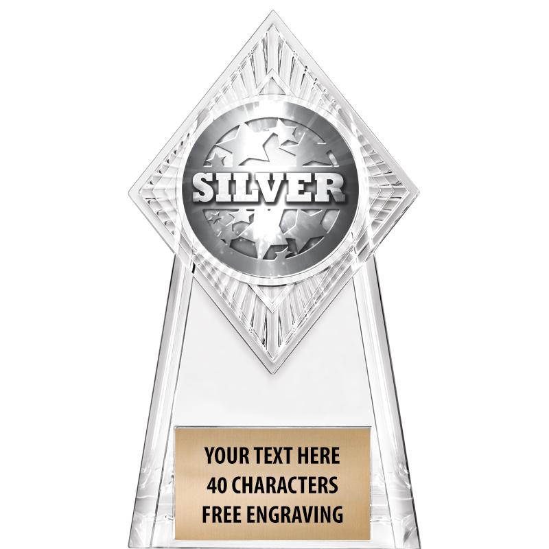 6" PARAGON CLEAR INSERT TROPHY