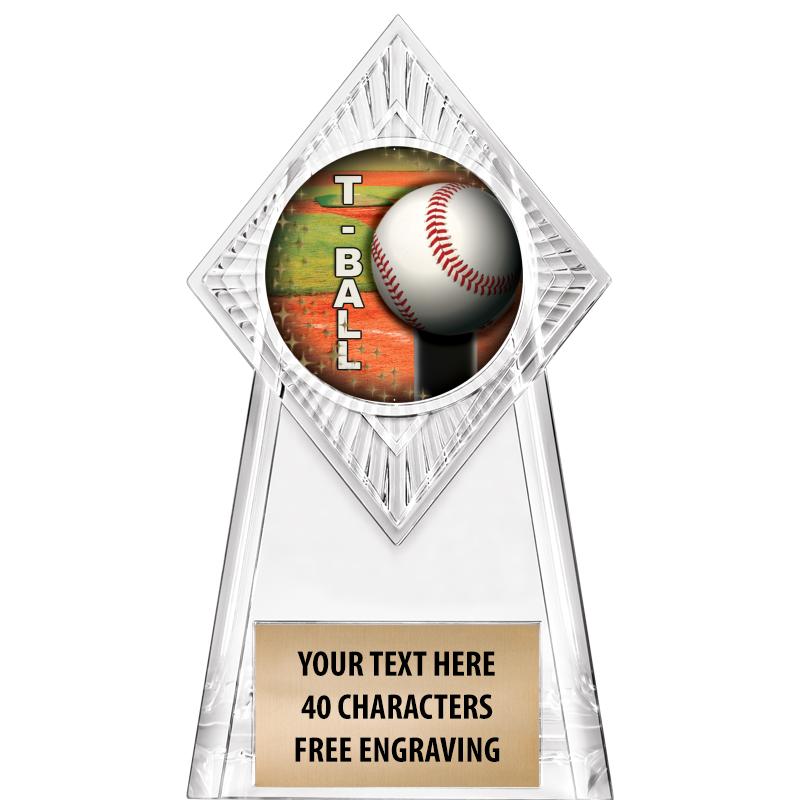 6" PARAGON CLEAR INSERT TROPHY